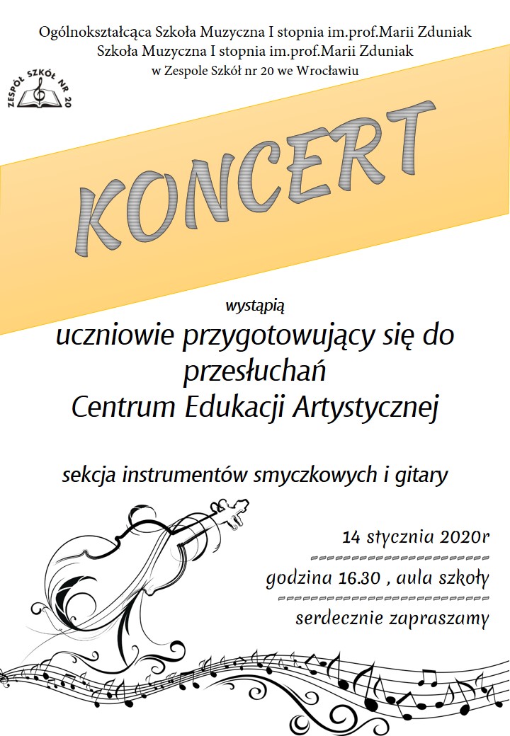 plakat szablon koncert doCEA14.01