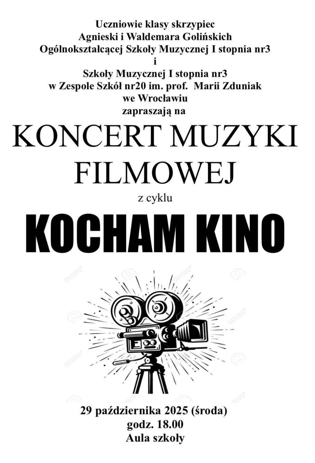 MUZYKA FILMOWA NA ZYWO