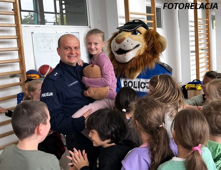 Wizyta Policjanta i Komisarza Lwa.