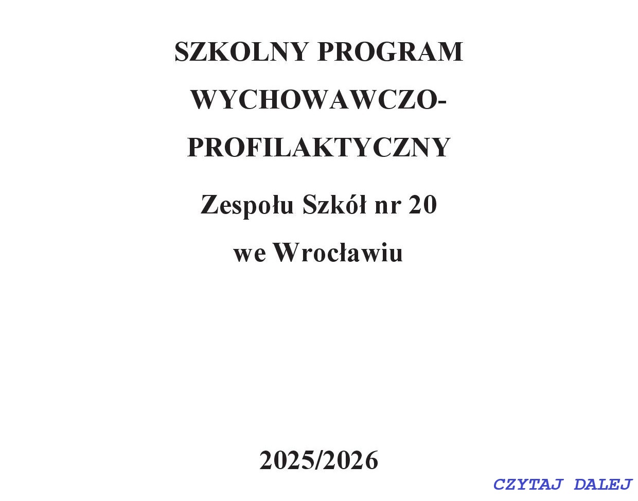 Program Profilaktyczno   wychowawczy 2025 2026