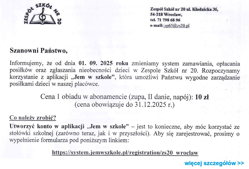OBIADY   INFORMACJE OGOLNE